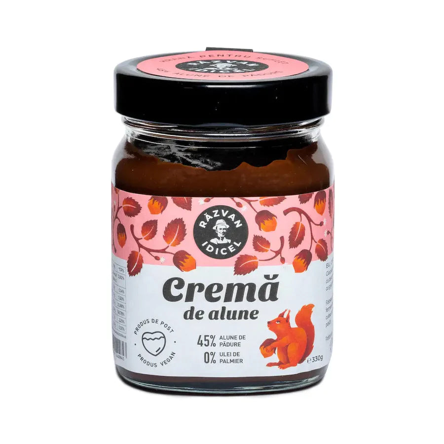 Cremă de alune de pădure cu cacao 330g